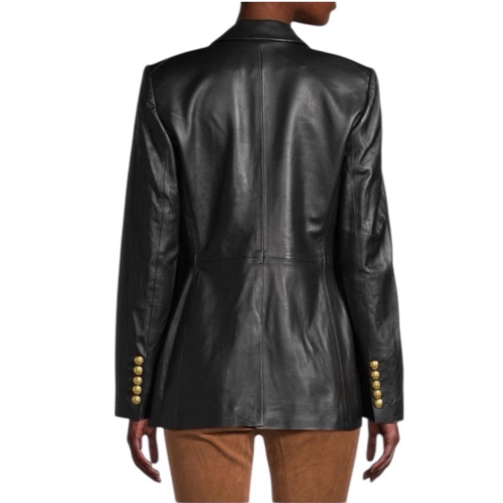 Veronica Beard Black Blazer with Gold Buttons - Picture 3 of 9